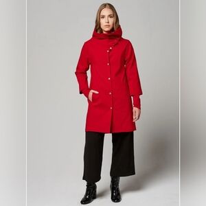 NWT Melow by Melissa Bolduc Urbania red Coat size Large